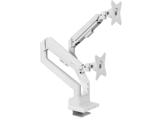 Arozzi Alzare Neo Duo Dual Gas Spring Monitor Arm, Up to 9kg, White - Image 10