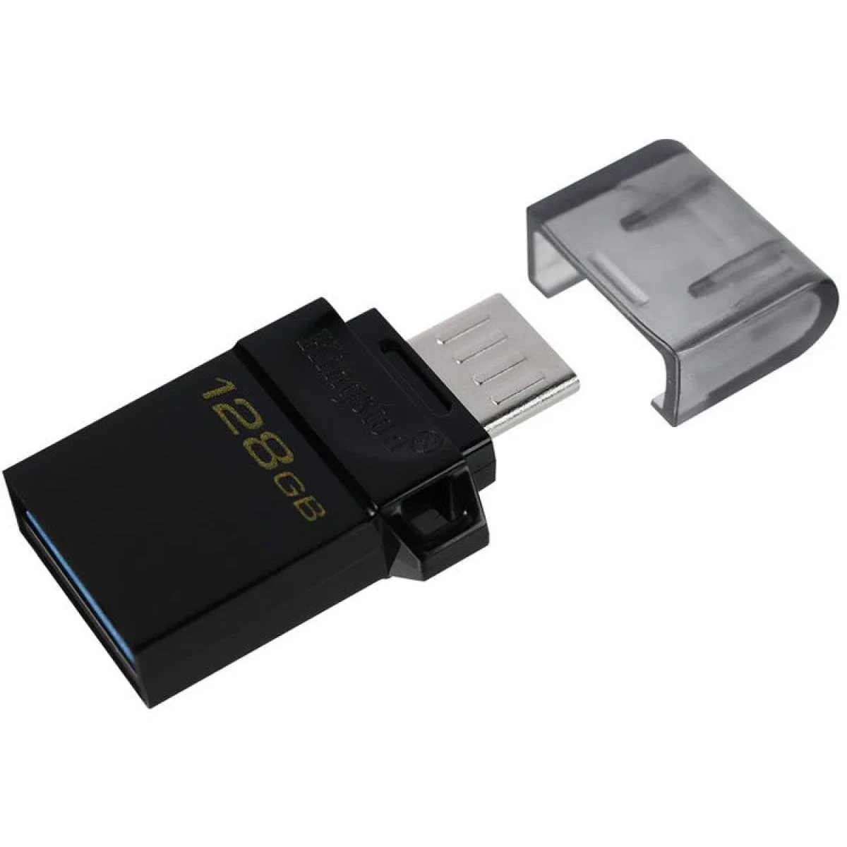 Kingston DataTraveler microDuo3 G2 128GB USB OTG Flash Drive with microUSB & USB Type-A - Thumbnail 2