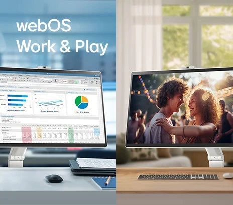 شاشة LG 32U889SA Swing ذكية تعمل باللمس 31.5 إنش 4K UHD IPS مع حامل متحرك قابل للتعديل - أبيض - Thumbnail 9