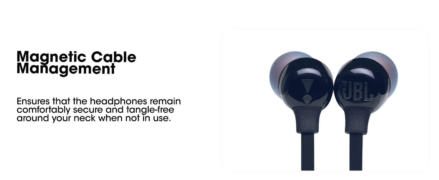 JBL Tune 125BT Wireless In-Ear Headphones with Pure Bass, Bluetooth 5.0, 16H Battery - Black - Image 9
