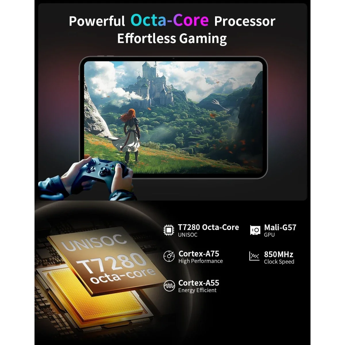 TECLAST T65 (2025) 13.4-inch 120Hz Android 16 Wi-Fi & LTE Tablet, 256GB, Gray - Thumbnail 4