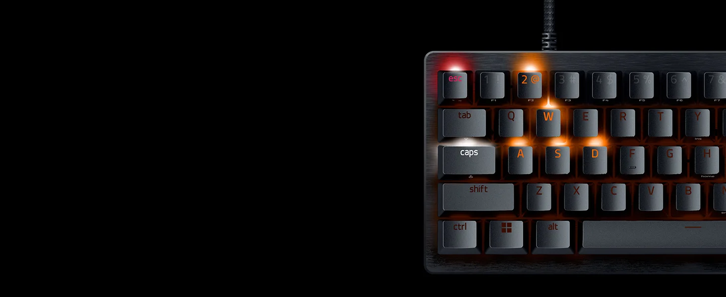 كيبورد ألعاب Razer Huntsman V3 Pro Mini بحجم 60% مع سويتشات أنالوج أوبتيكال - أسود - Thumbnail 22