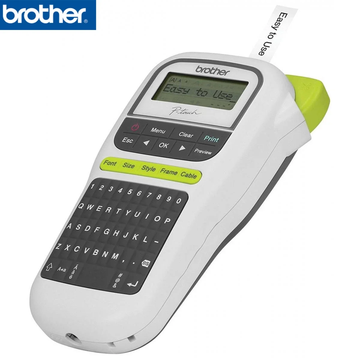 آلة طباعة ملصقات BROTHER PT-H110 محمولة بلوحة مفاتيح QWERTY