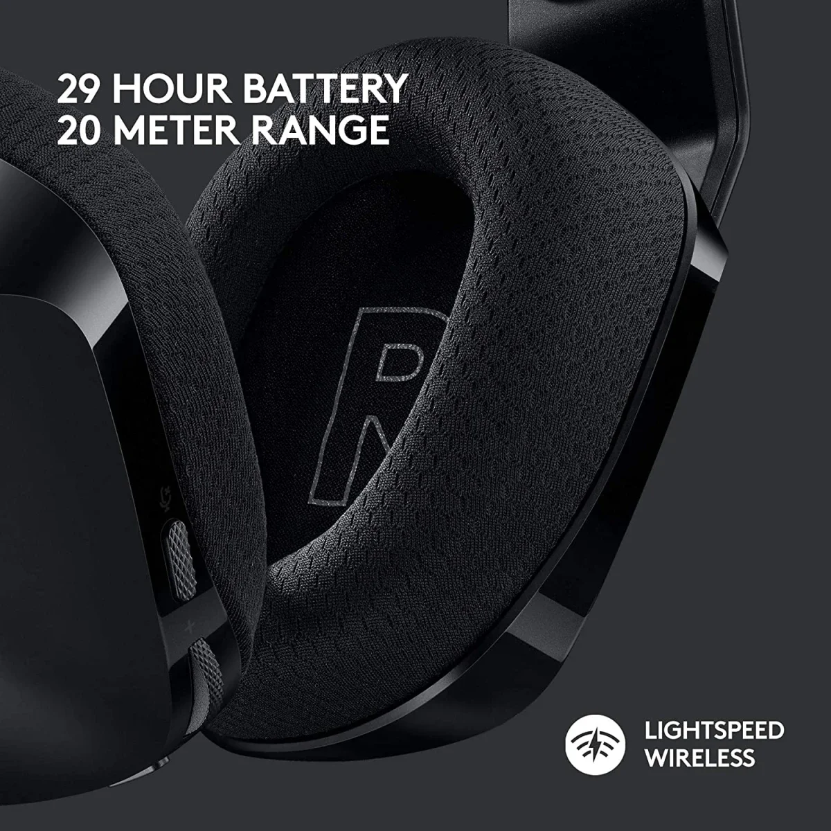 سماعة ألعاب Logitech G733 لاسلكية بتقنية LIGHTSPEED وإضاءة LIGHTSYNC RGB وميكروفون Blue VO!CE، أسود - Thumbnail 4