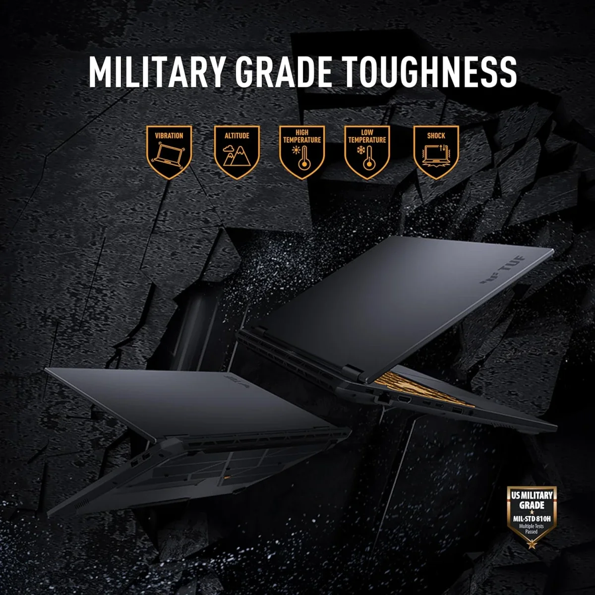 Asus TUF Gaming F16 (2025) FX608JMR Gaming Laptop 16.0-inch Core i7-14650HX RTX 5060 16GB RAM 512GB SSD 165Hz Jaeger Gray - Thumbnail 7