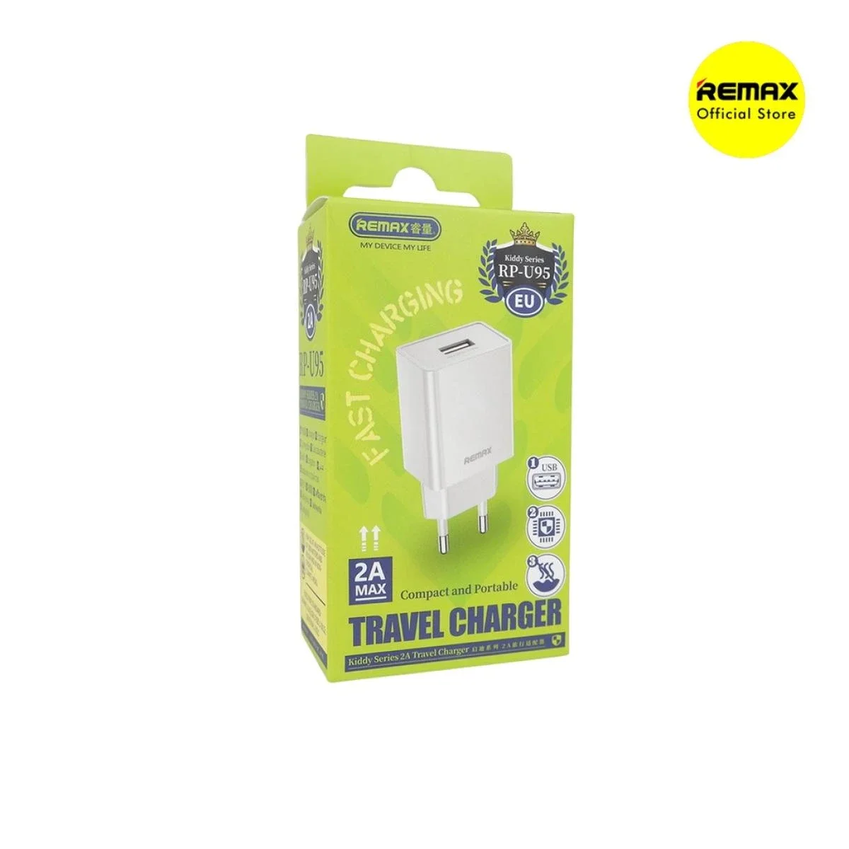 Remax Kiddy Series RP-U95 2.4A Travel Wall Charger
