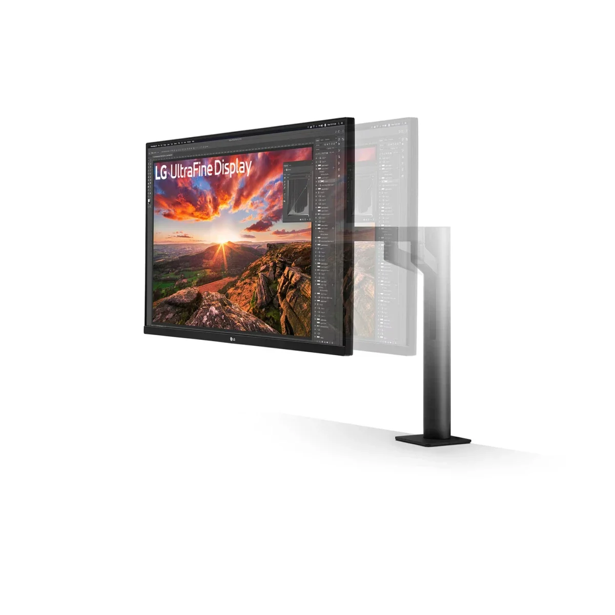 شاشة LG 32UN880K مقاس 31.5 إنش 4K UHD IPS بحامل Ergo وUSB-C - Thumbnail 2