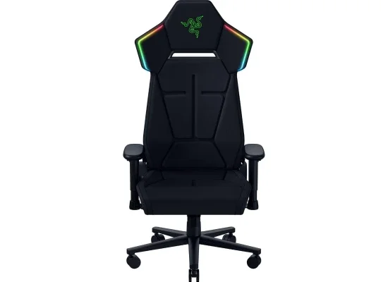 كرسي ألعاب Razer Soma Chroma قماش أسود بإضاءة RGB لاسلكية، دعم قطني، إسفنج مزدوج الكثافة وإمالة 155° - Image 12