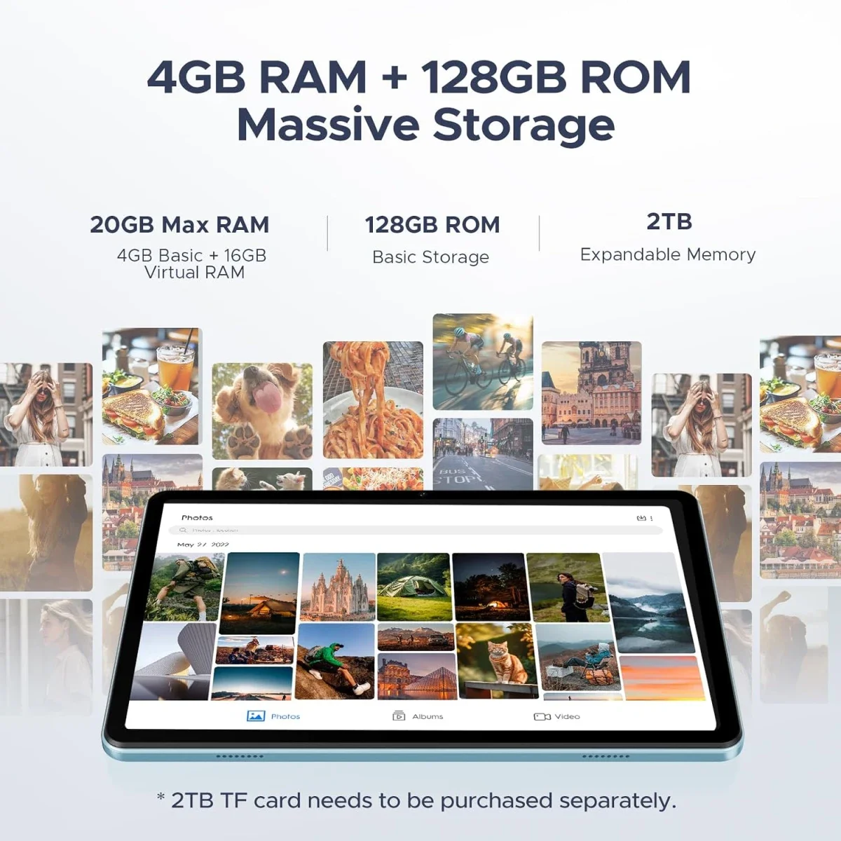 جهاز لوحي DOOGEE Tab A9 Pro VIB Edition 2025 بشاشة 10.1 إنش وواي فاي، 128GB، ذاكرة 4GB + 16GB مشتركة، باقة باللون الأسود - Image 8
