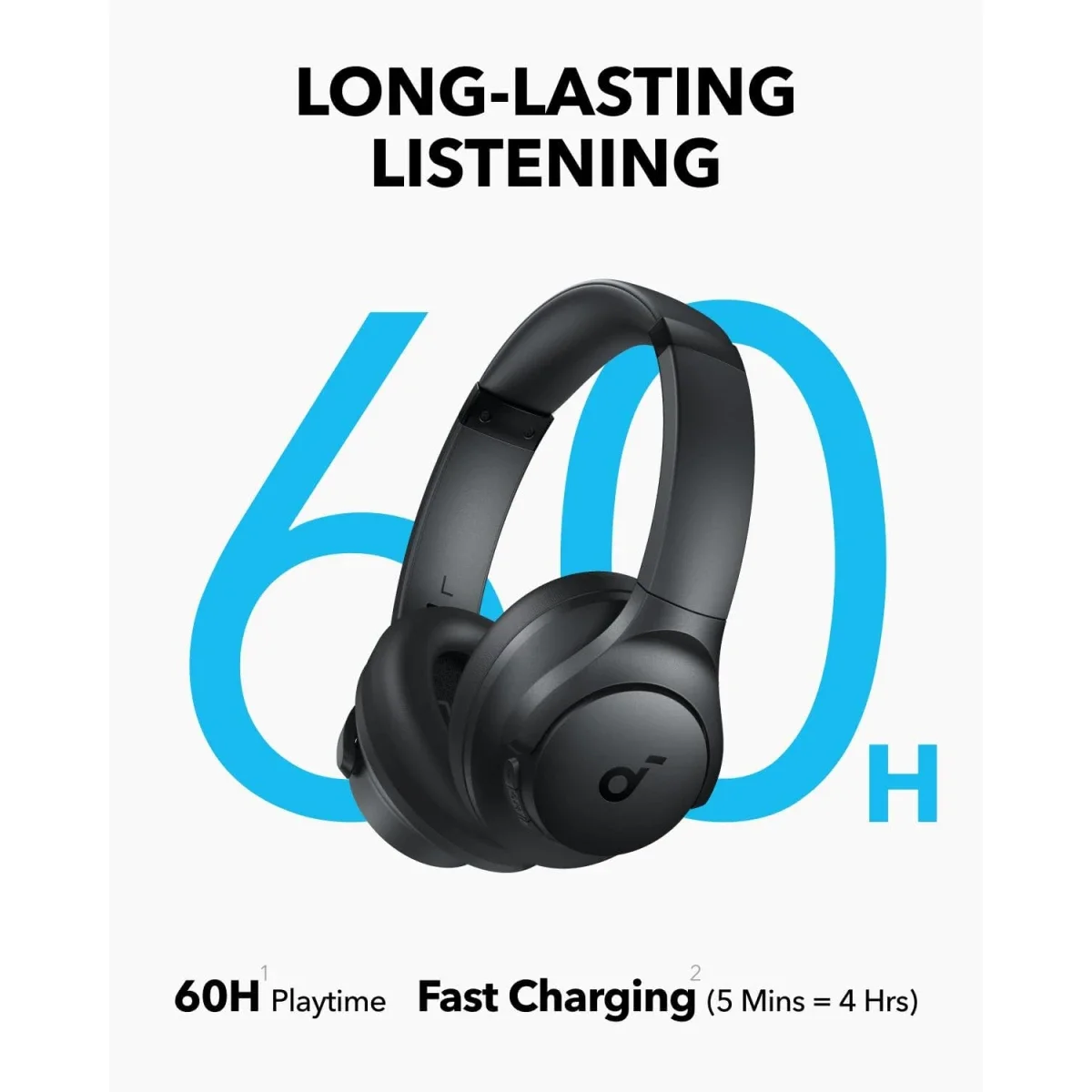 Anker Soundcore Q11i Wireless Over-Ear Bluetooth Headphones, Black - Thumbnail 6