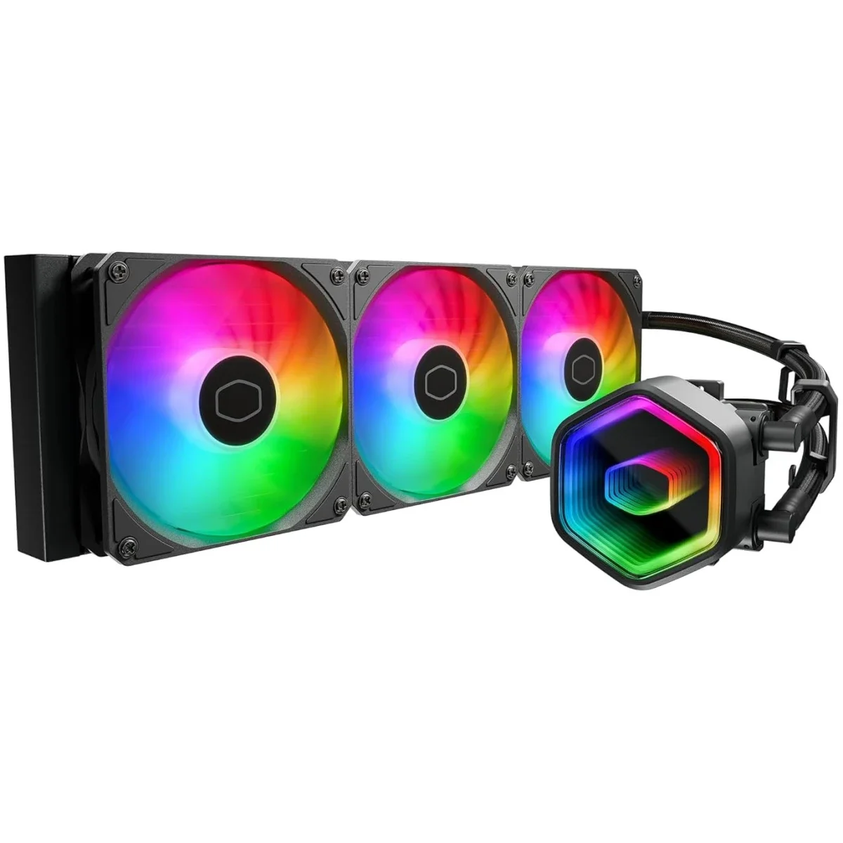مبرد سائل للمعالج Cooler Master 360 Core II AIO مقاس 360 مم ARGB اسود