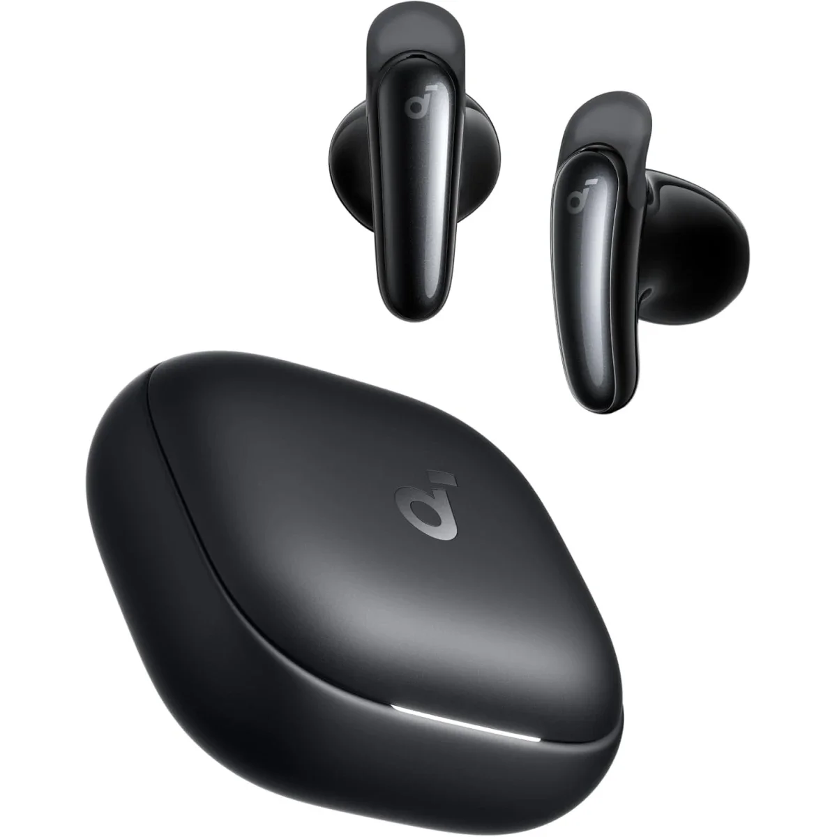 سماعات أذن Anker Soundcore Liberty لاسلكية بتقنية Bluetooth وعزل ضوضاء تكيفي، تشغيل حتى 30 ساعة - أسود
