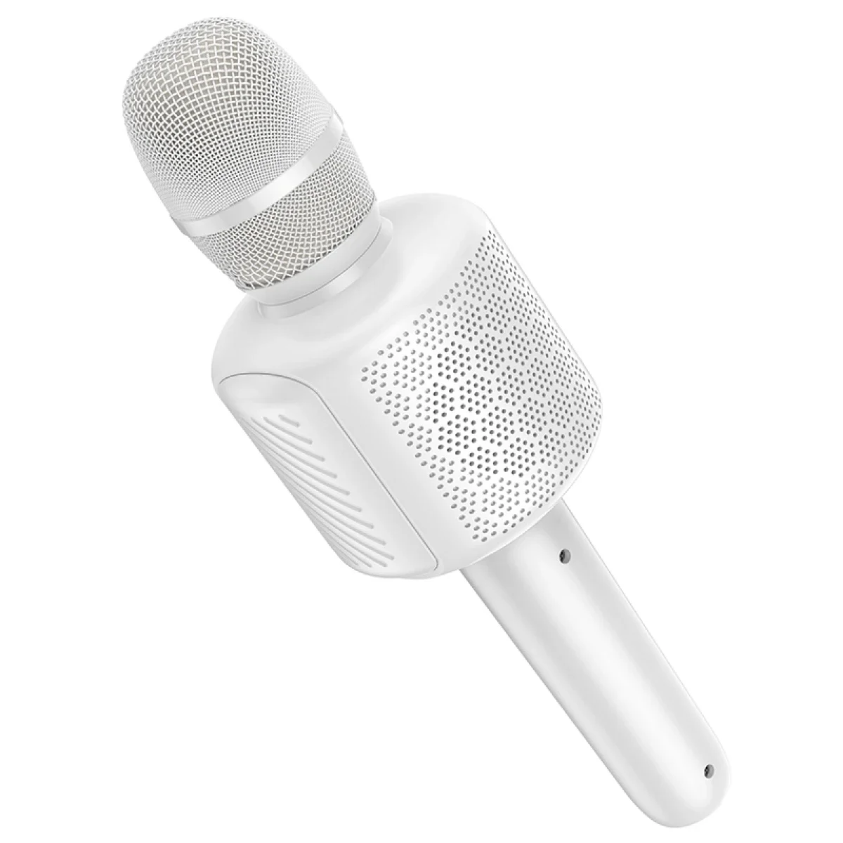 HOCO L24 Bluetooth Karaoke Microphone with Built-In Speaker, White - Thumbnail 3