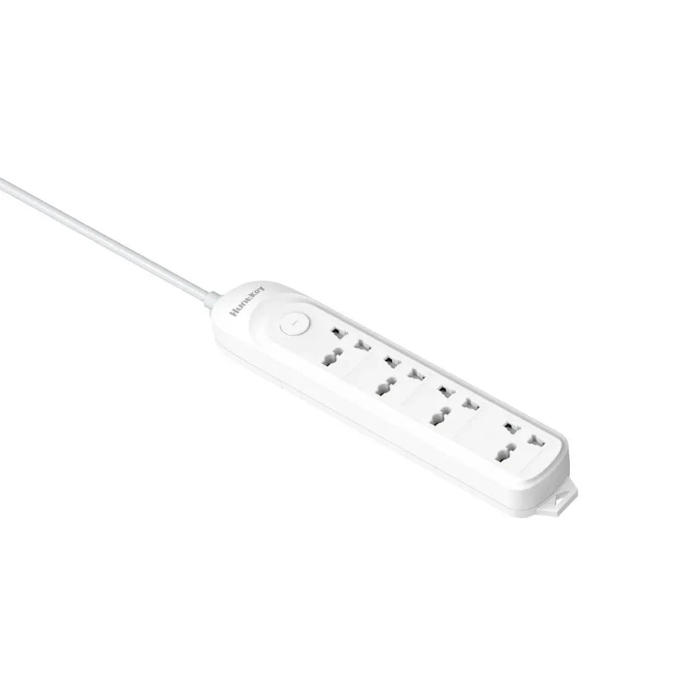وصلة كهرباء Huntkey 4 مخارج عالمية 1.5 متر 2500 واط 10 أمبير MK Plug DMA-401 - Image 3