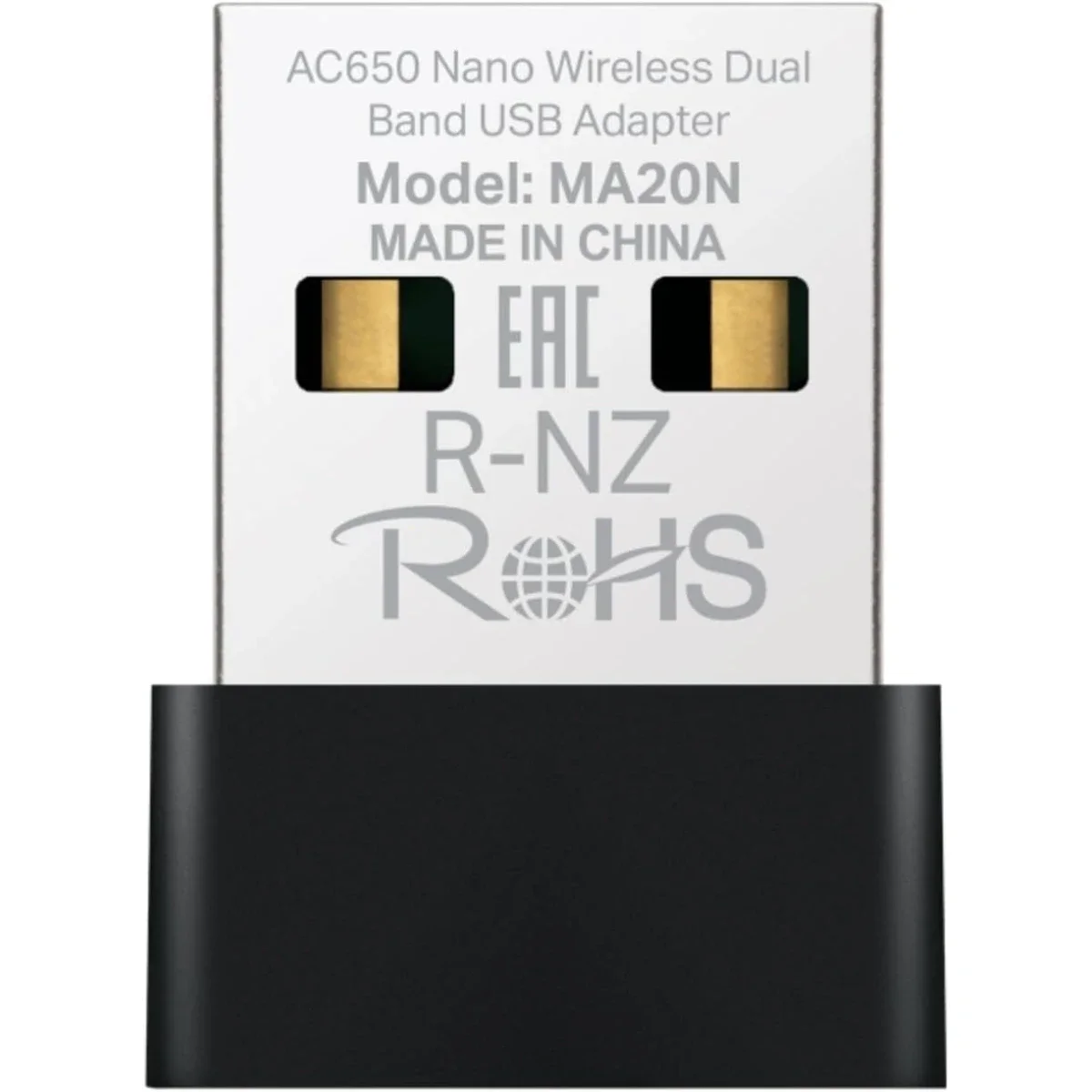 محول واي فاي MERCUSYS MA20N V1 AC650 نانو USB للكمبيوتر واللابتوب، ثنائي النطاق، Windows 10/11، WPA3 - Thumbnail 2
