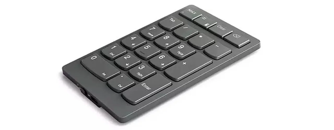 Lenovo Go Wireless Numeric Keypad 2.4GHz Scissor Switch Storm Gray - Thumbnail 5