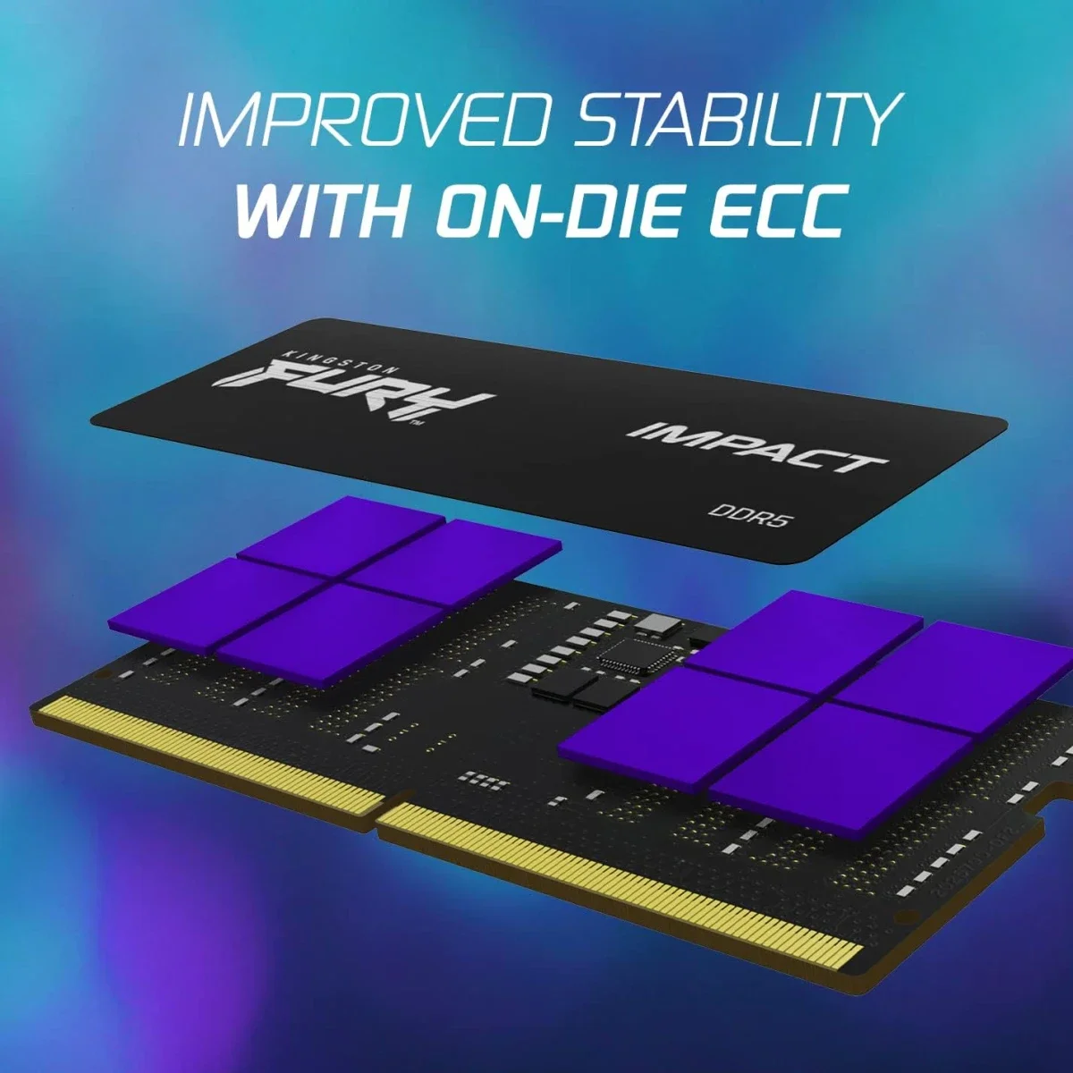 رام لابتوب Kingston FURY Impact 16GB DDR5 بتردد 6000MHz وتوقيت CL38، قطعة واحدة باستهلاك طاقة منخفض، Intel XMP 3.0 - Image 6