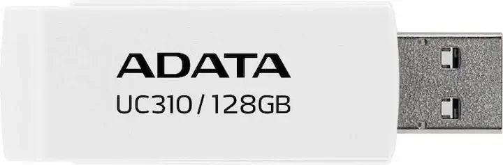 فلاش USB ADATA UC310 سعة 128GB باللون الأبيض - Image 1