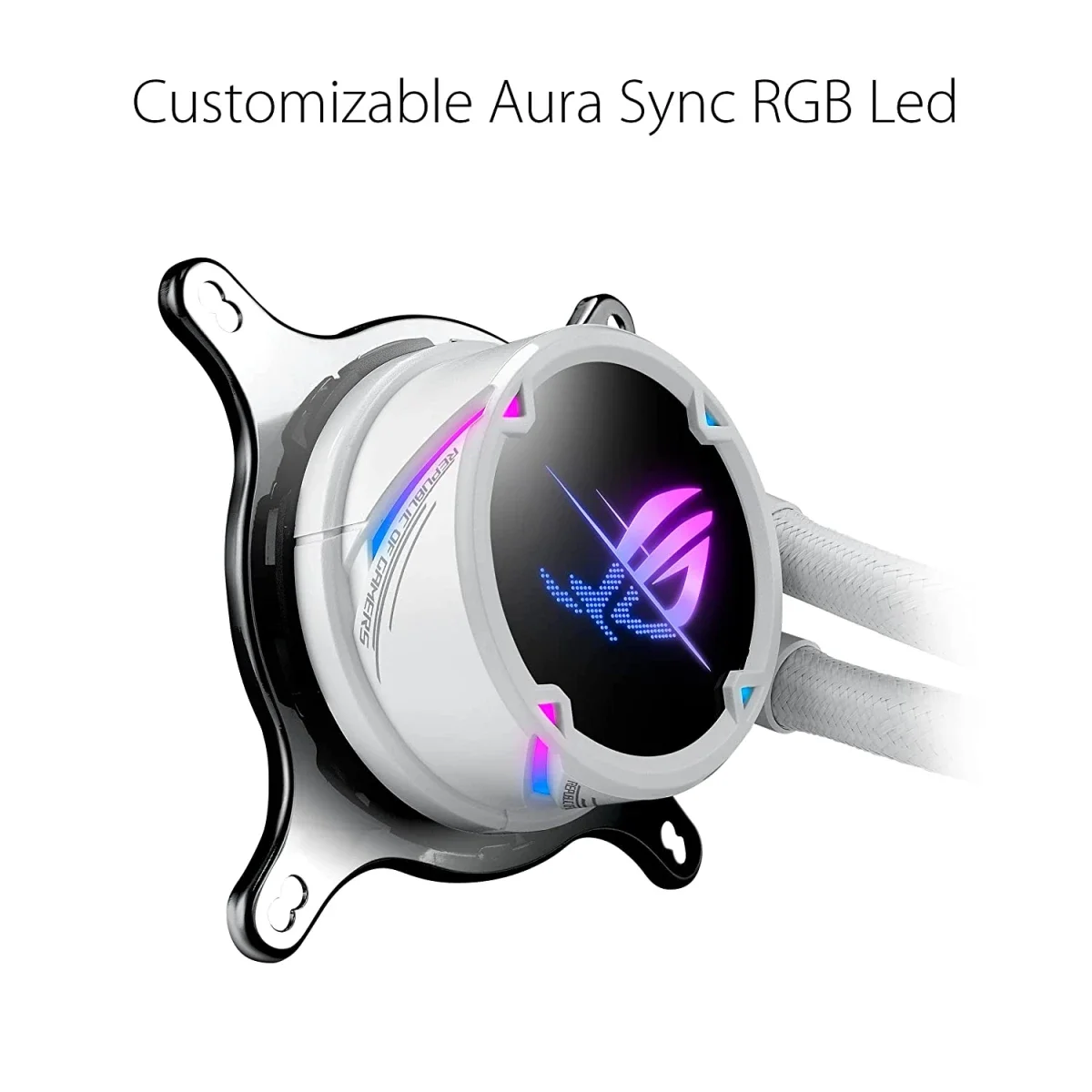 Asus ROG Strix LC II 240 ARGB AIO Liquid CPU Cooler White - Thumbnail 4
