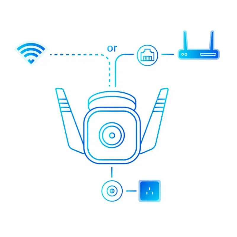 كاميرا مراقبة خارجية TP-LINK Tapo C310 بدقة 3MP 2K، واي فاي وإيثرنت، كشف حركة، صوت باتجاهين، IP66، microSD حتى 512GB ورؤية ليلية - Image 2