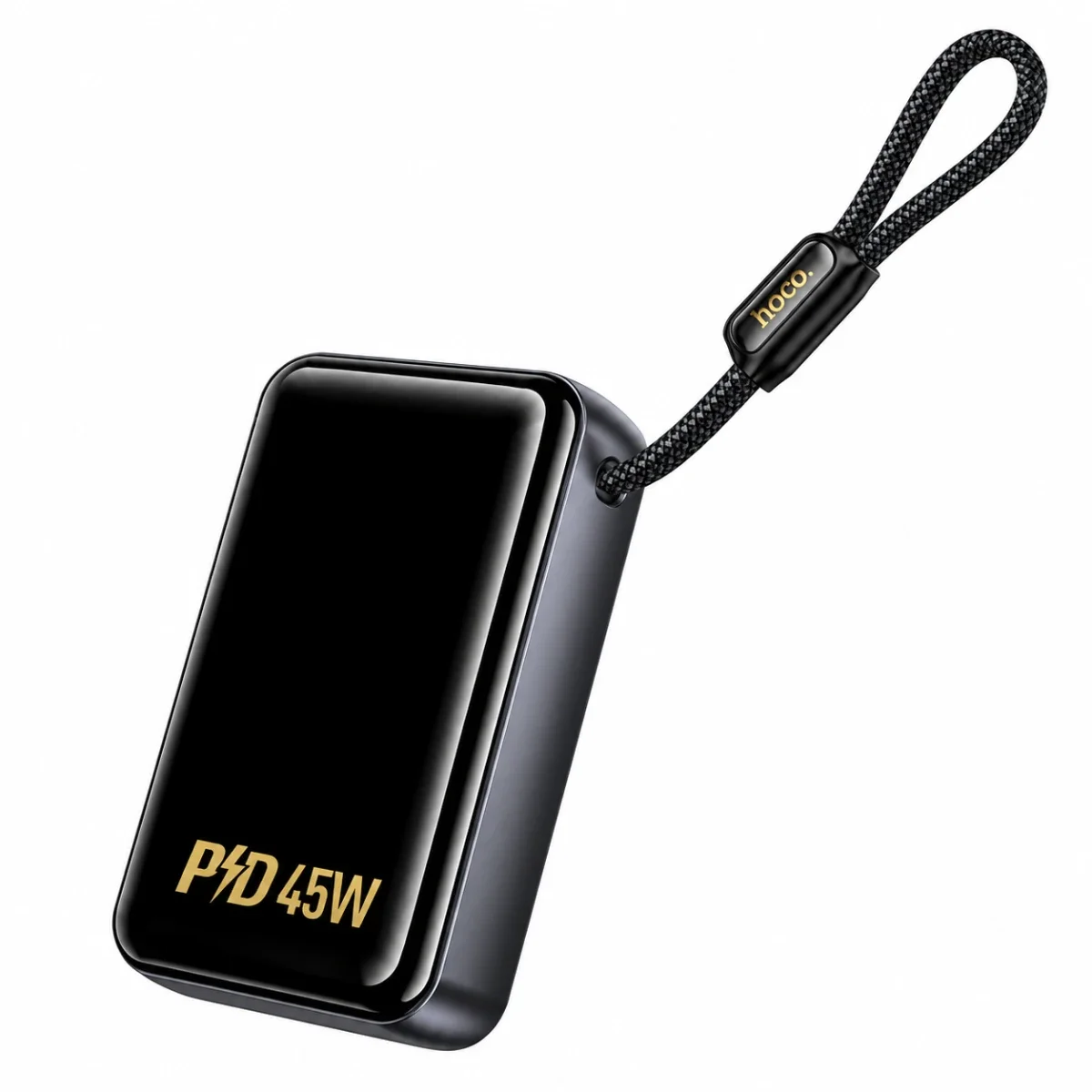 باور بانك HOCO Q54 Shine سعة 20000mAh بشحن PD45W رمادي معدني - Image 5