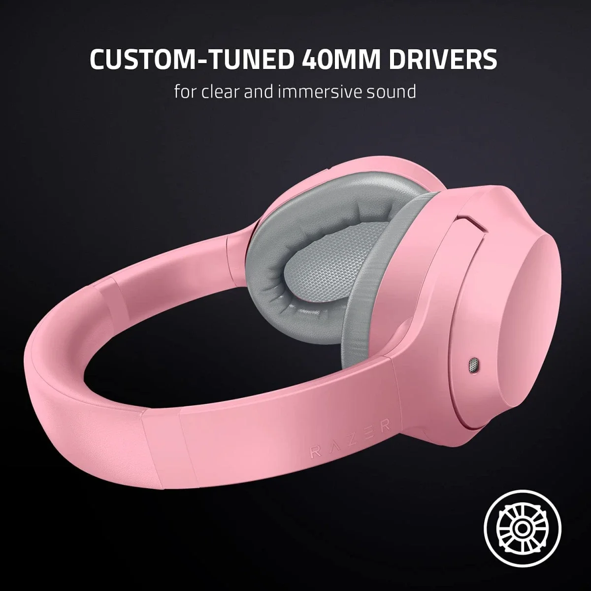 Razer Opus X Quartz Wireless ANC Headset with Bluetooth 5.0, 60ms Low Latency - Pink - Thumbnail 6