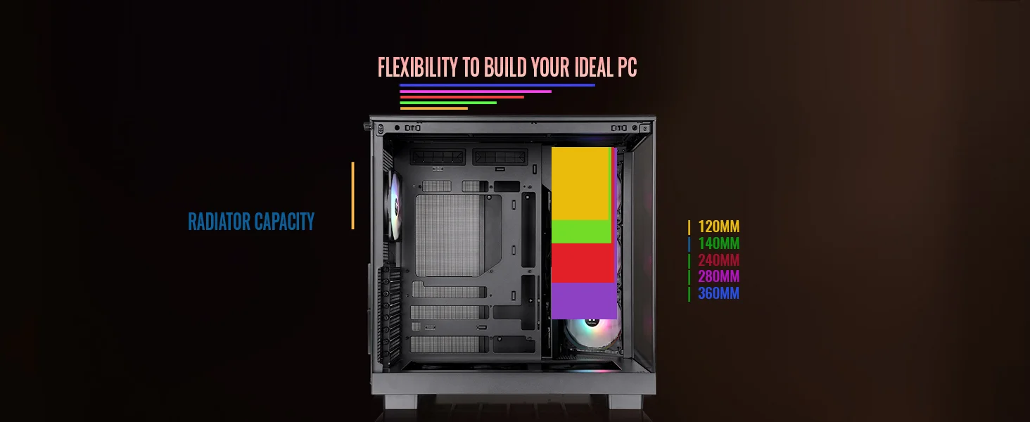 Thermaltake View 380 XL WS ARGB Mid-Tower PC Case Black - Image 16