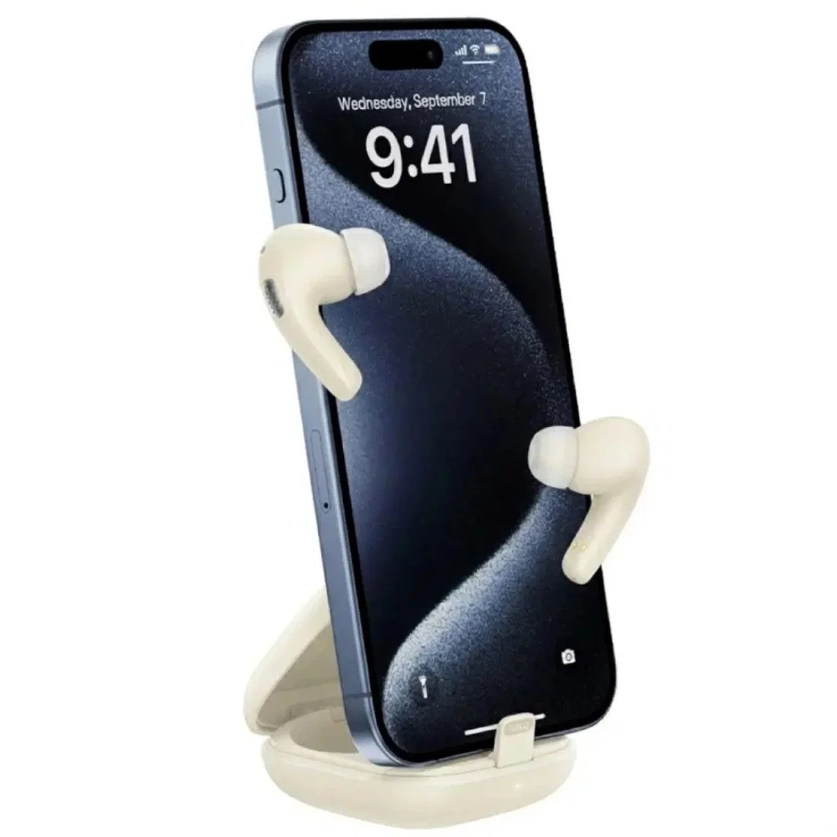 ACEFAST W4 TWS Bluetooth In-Ear Earbuds with Phone Stand Case, IPX4, 7-Hour Playtime - White - Image 2