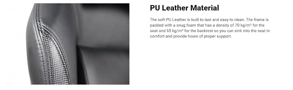 Arozzi Primo Premium PU Leather Gaming Chair Black - Thumbnail 4