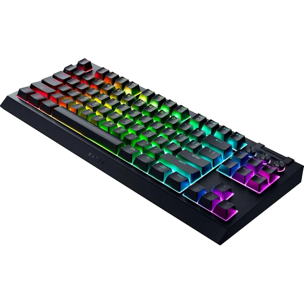 Razer BlackWidow V4 Tenkeyless HyperSpeed Wireless Hot-Swappable Gaming Keyboard, Orange Tactile Switches, Bluetooth & HyperSpeed 1000Hz, Snap Tap, US QWERTY - Black - Image 8