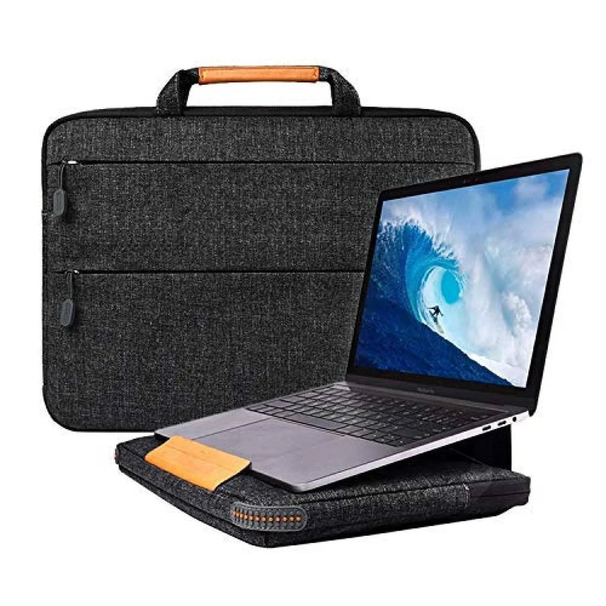 جراب لابتوب WiWU T1333 13.3 إنش بحامل ذكي - أسود - Image 5