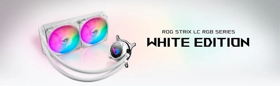Asus ROG Strix LC 240mm RGB AIO CPU Water Cooler White Edition - Image 5