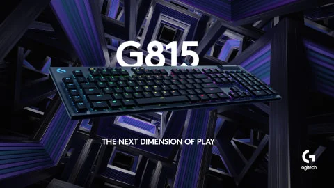 لوحة مفاتيح ألعاب Logitech G815 LIGHTSYNC RGB ميكانيكية منخفضة الارتفاع بمفاتيح GL Tactile وتخطيط إنجليزي أمريكي، أسود - Thumbnail 8