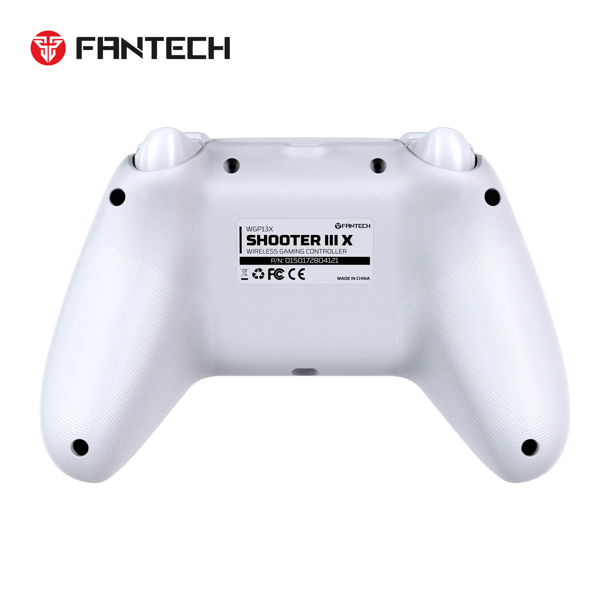 يد تحكم ألعاب لاسلكية باللون الأبيض Fantech WGP13X Shooter III X  - Thumbnail 2