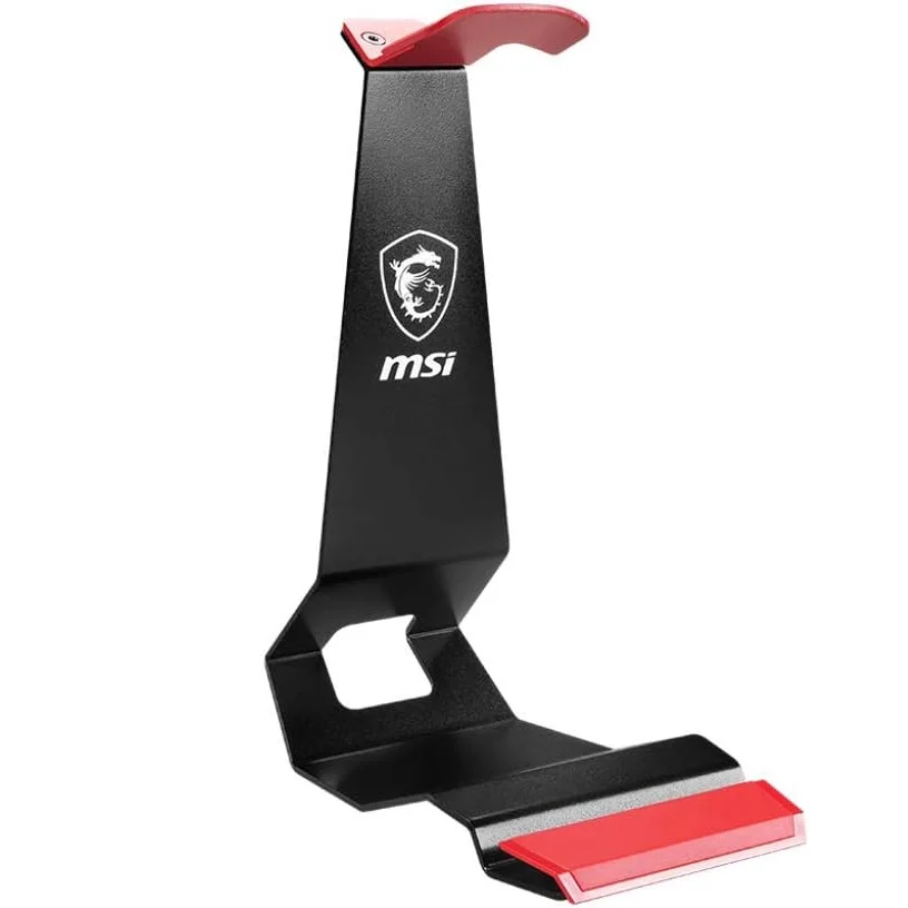 حامل سماعات MSI HS01 معدني بقاعدة مانعة للانزلاق وتنظيم للكابلات - Image 2