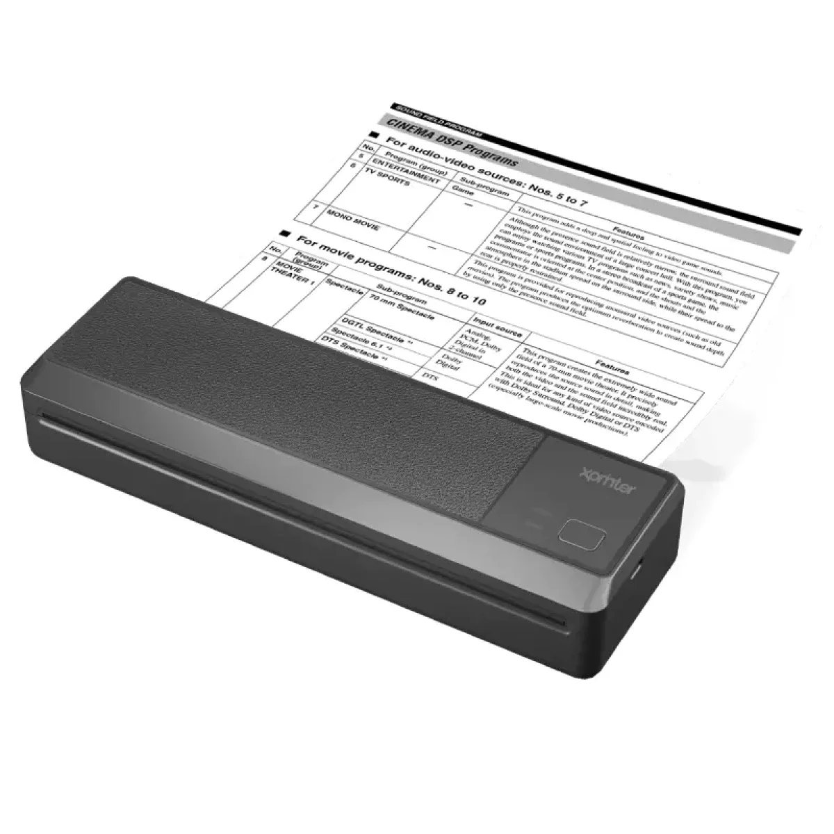 طابعة حرارية مباشرة Xprinter XP-P83 بتقنية Bluetooth مقاس A4 بدقة 203 DPI