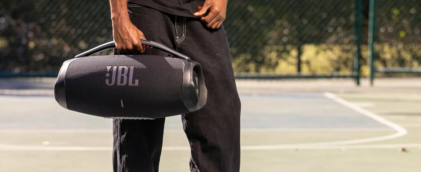 مكبر صوت محمول JBL Boombox 3 بتقنية بلوتوث وباس عميق ومقاومة IPX7 وتشغيل 24 ساعة - Squad - Image 9