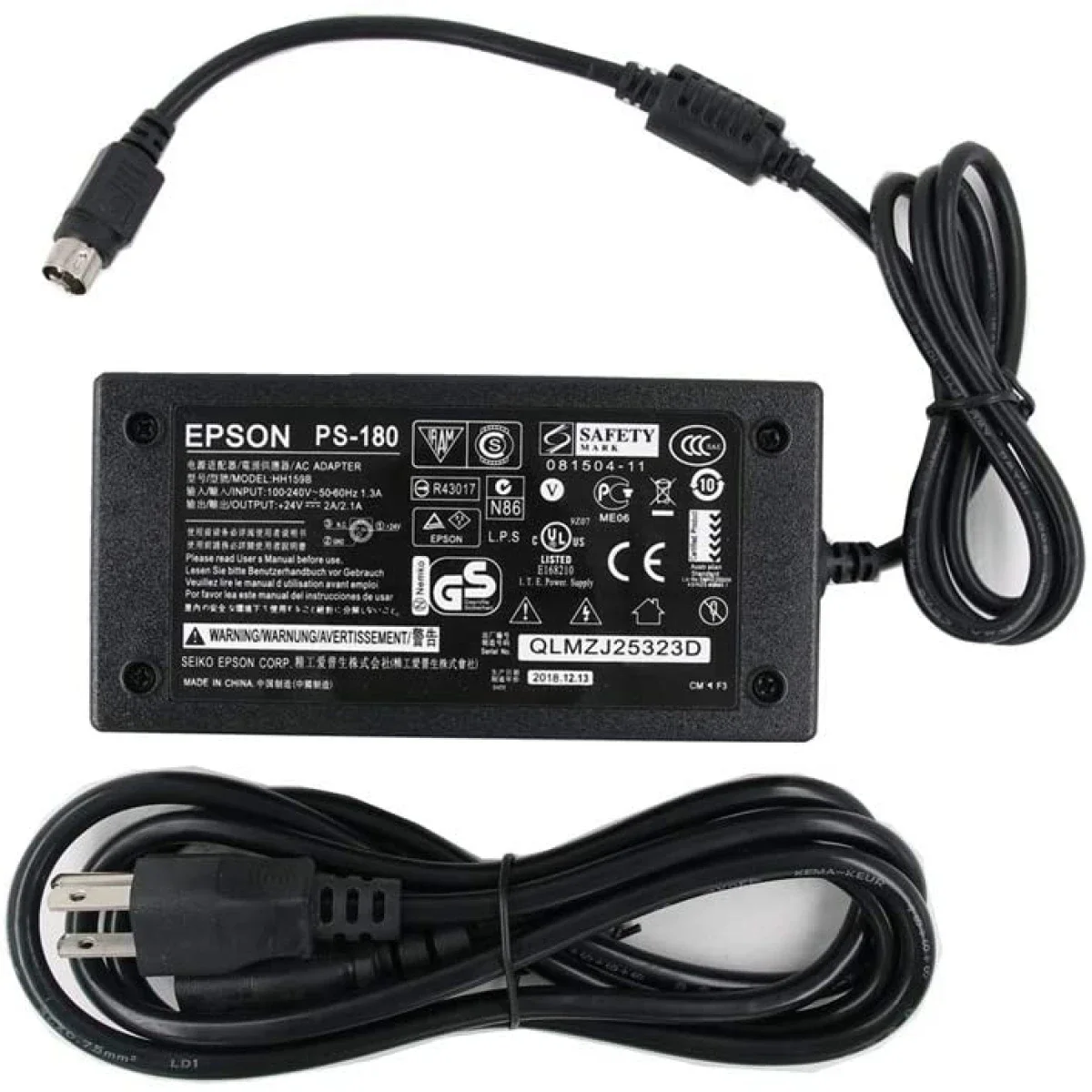 محول طاقة EPSON أصلي لطابعات الباركود والإيصالات 24 فولت 3.34 أمبير