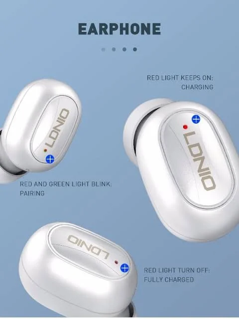 سماعة أذن لاسلكية (True Wireless Stereo) من إنتاج شركة LDNIO ، اتصال بلوتوث - Image 3