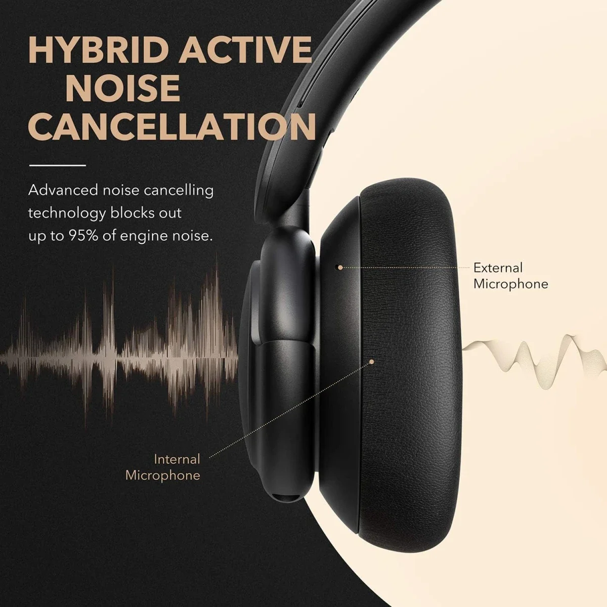 Anker Soundcore Life Q30 Hybrid ANC Bluetooth Headphones Pink - Thumbnail 2
