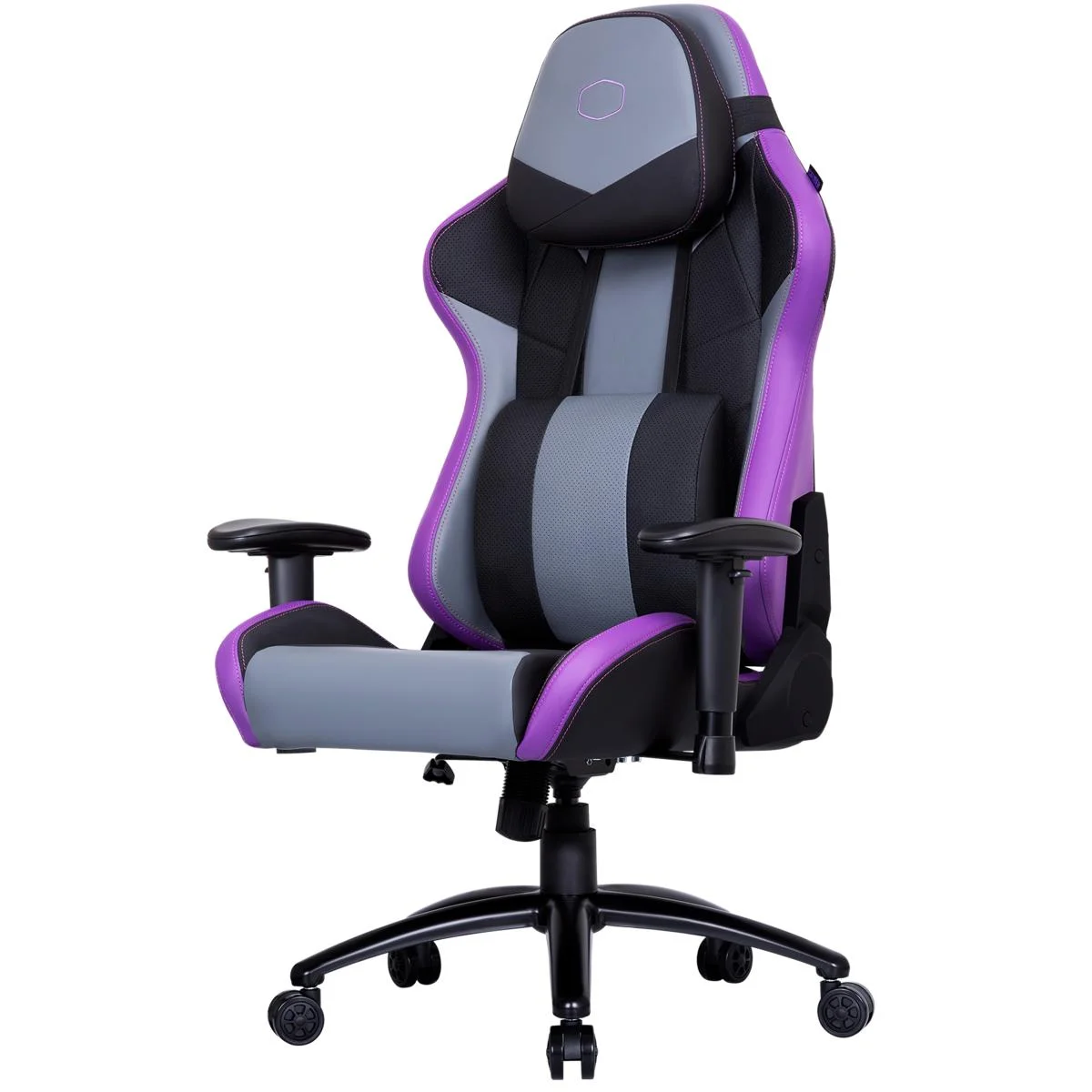 كرسي ألعاب Cooler Master Caliber R3 بنفسجي بمساند ذراع 2D وإمالة 180 درجة وحمولة 150 كغ - Thumbnail 2