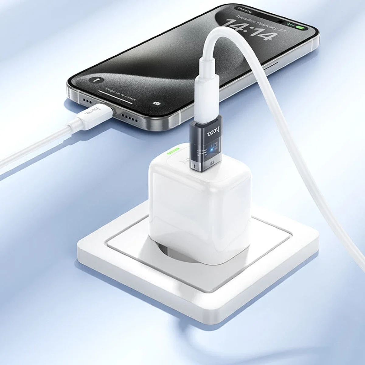 محول HOCO UA36C من USB-A إلى USB-C أنثى بسرعة 480Mbps و3A - Thumbnail 5