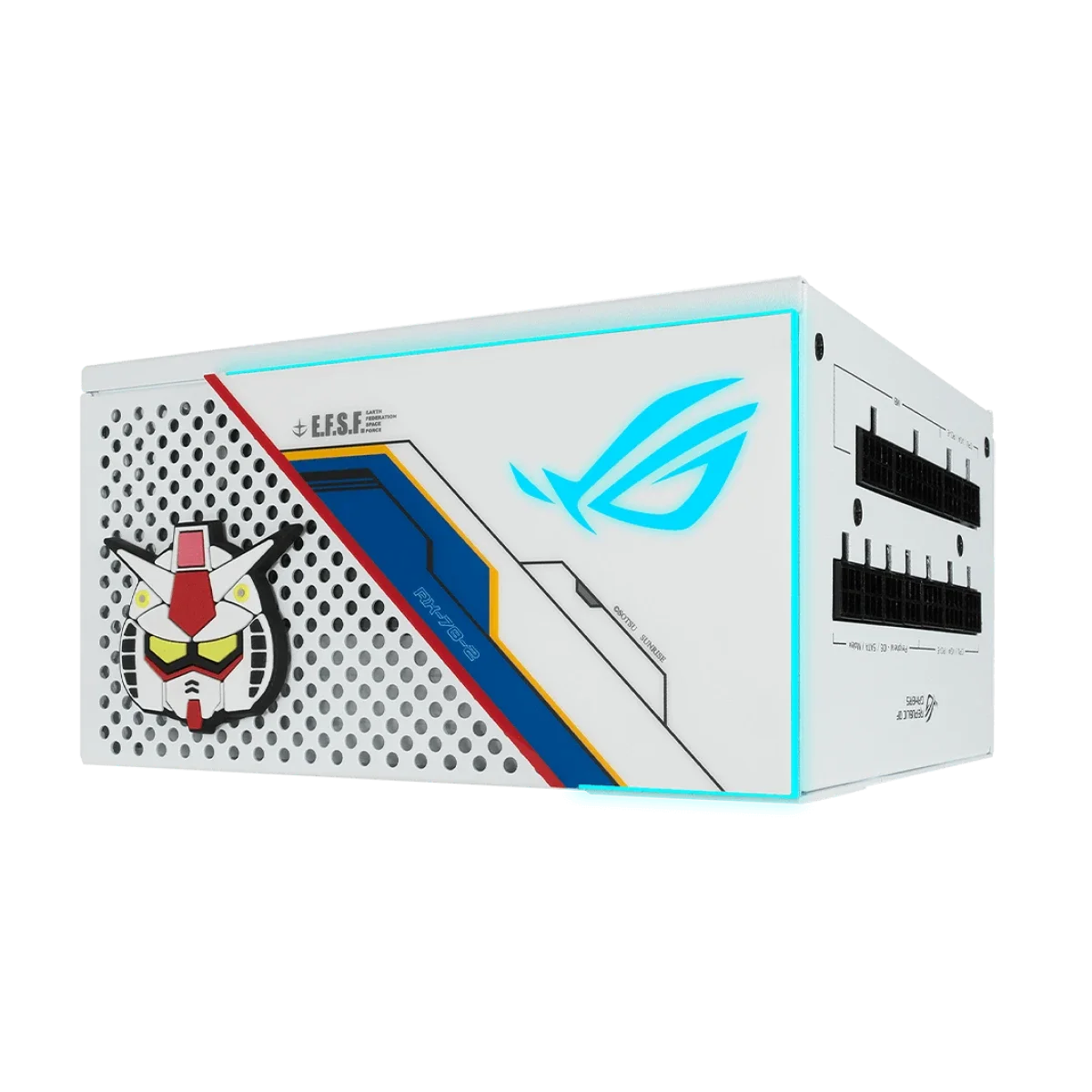 مزود طاقة Asus ROG Strix 850W GUNDAM Edition معياري بالكامل بشهادة 80 Plus Gold - Thumbnail 3