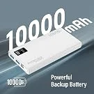 Promate Bolt-10Pro 10000mAh Ultra-Slim 10W Power Bank with USB-C and Dual USB - White - Thumbnail 11