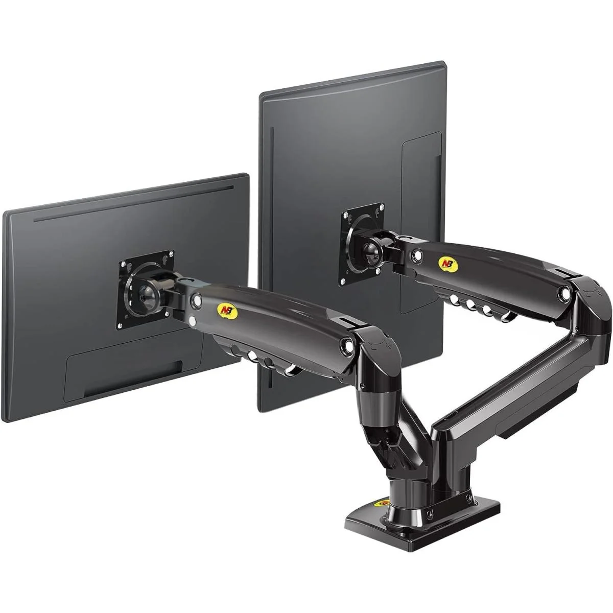 North Bayou F160 Dual Monitor Desk Mount Arm for 17-27 Inch Screens, 2-9 kg - Thumbnail 2