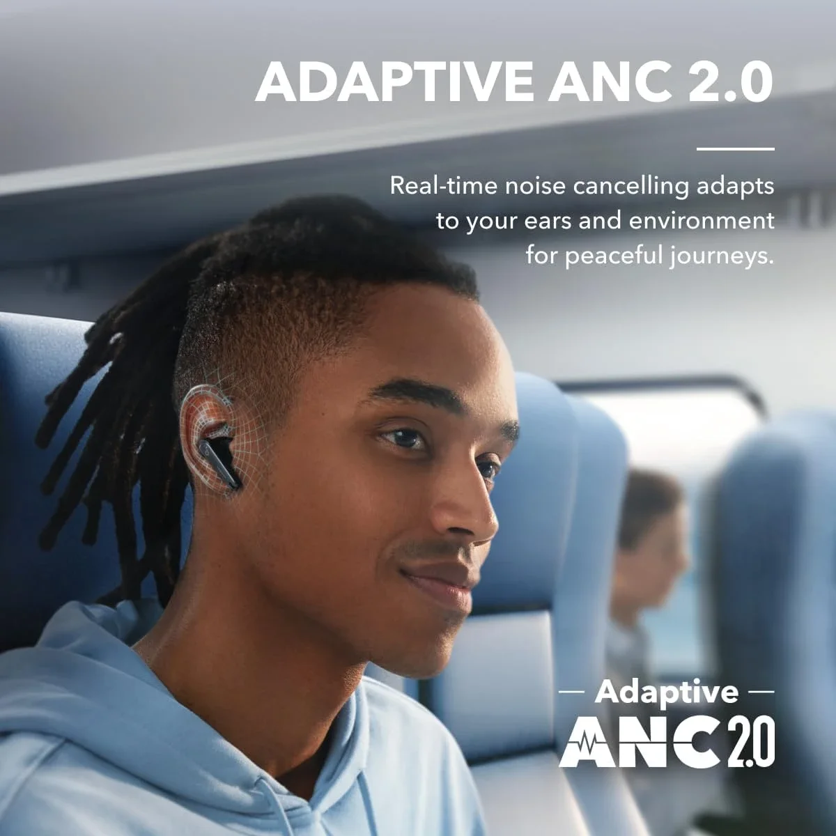 Anker Soundcore Liberty 4 NC Wireless Earbuds with Adaptive ANC, Hi-Res Sound, 50H Battery - Black - Thumbnail 5