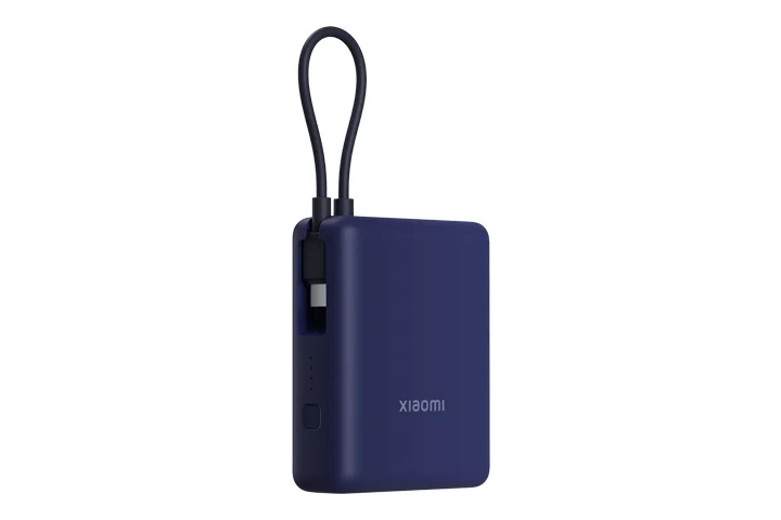 باور بانك Xiaomi BHR9341GL بسعة 10000mAh وقدرة 33W مع كابل USB-C مدمج – أزرق - Image 8