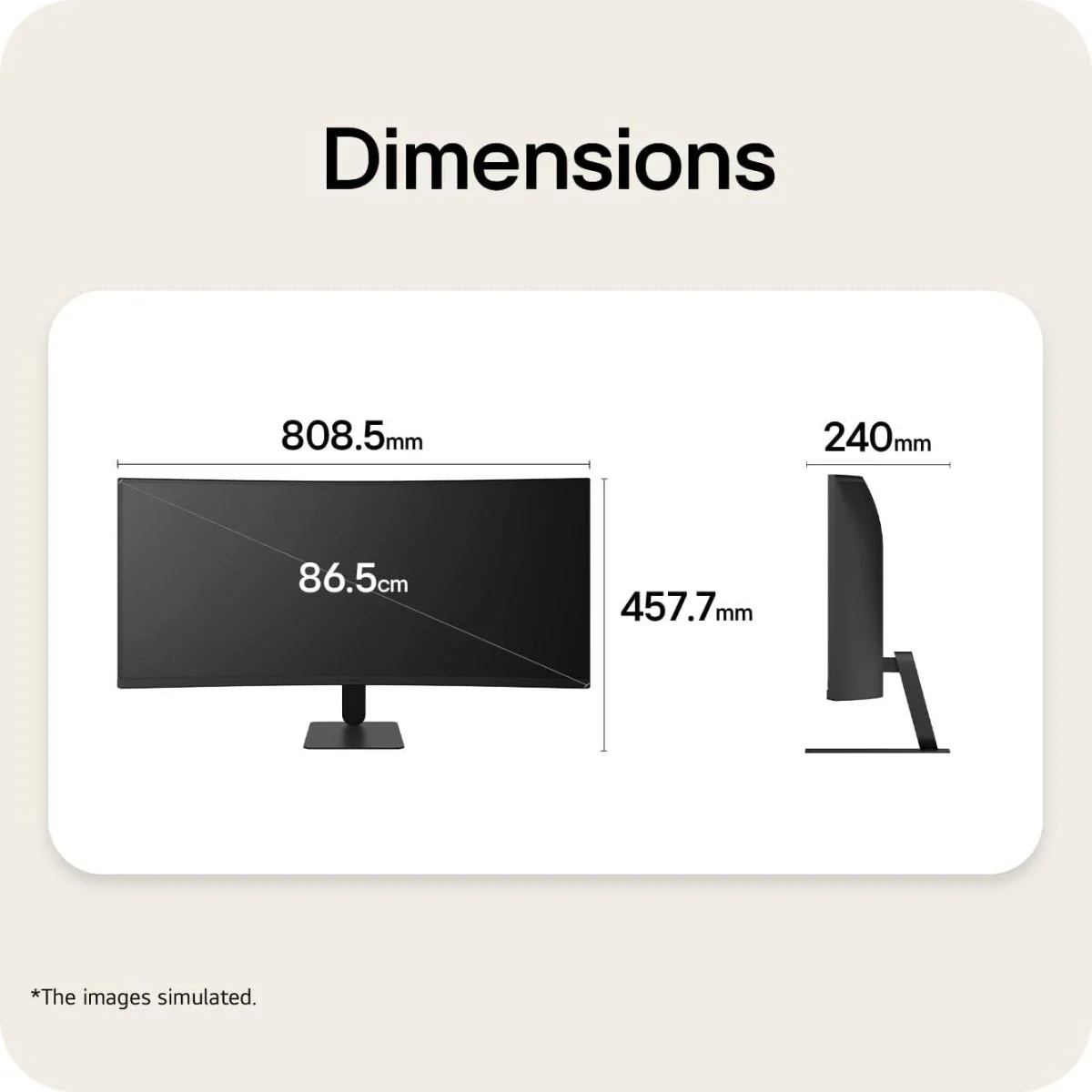 LG 34U601B-B 34-Inch UltraWide QHD Curved Monitor, 1800R, 120Hz, HDR10, 99% sRGB, VRR, FreeSync Premium, HDMI 2.0, DP 1.4, Black - Thumbnail 11