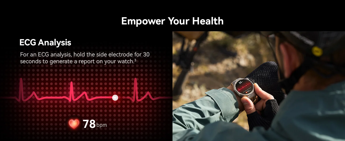 ساعة ذكية HUAWEI WATCH GT 6 Pro 46 مم GPS بشاشة AMOLED 1.47 إنش - بني - Image 22