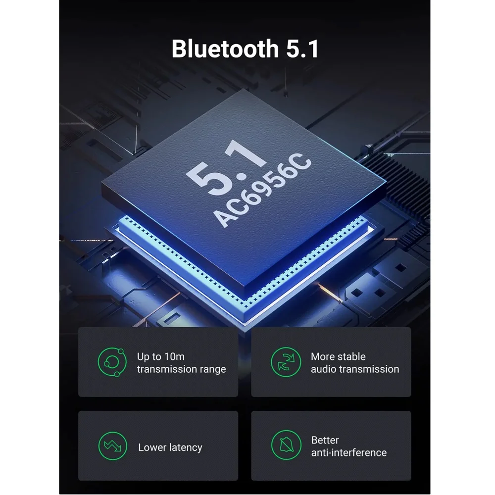Ugreen 60300 Bluetooth 5.1 2-in-1 Audio Transmitter and Receiver - Thumbnail 11